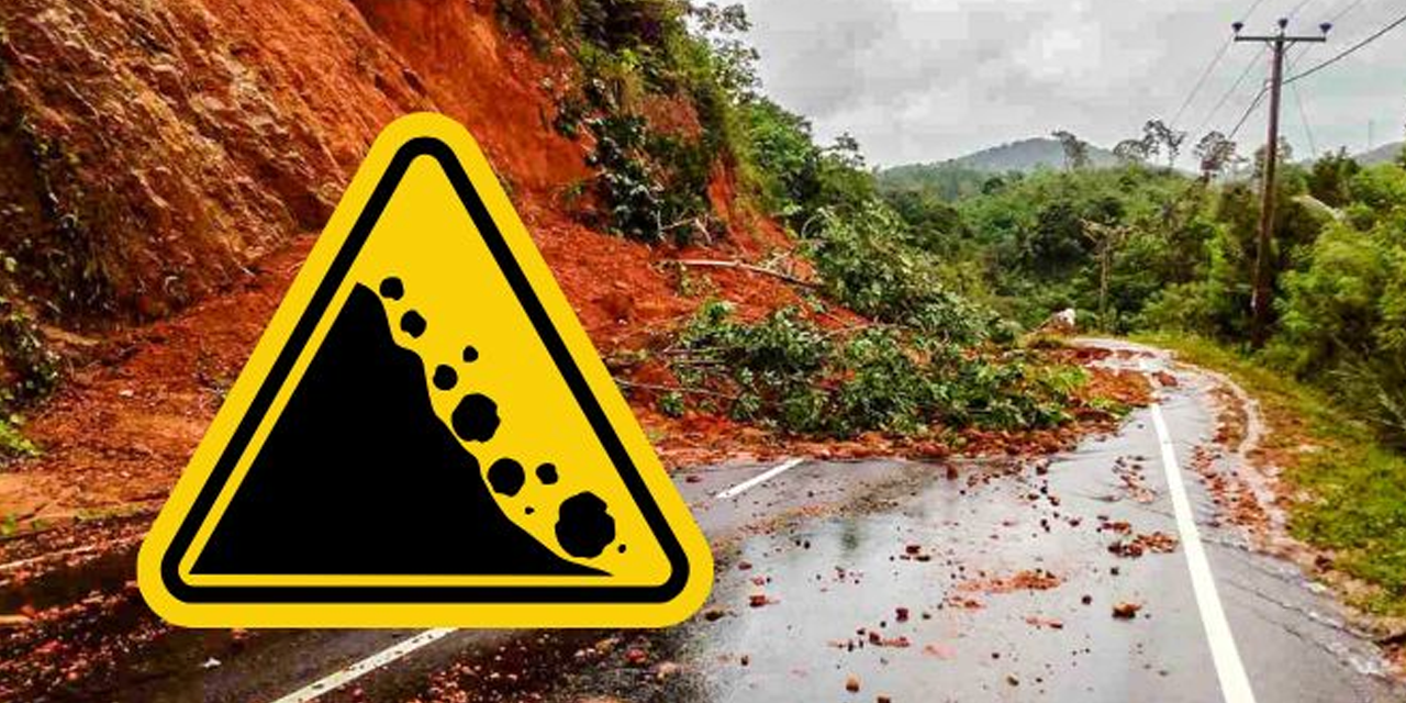 දිස්ත්රික්ක හතකට නායයෑමේ අනතුරු ඇඟවීම් දිස්ත්රික්ක හතකට නායයෑමේ අනතුරු ඇඟවීම්