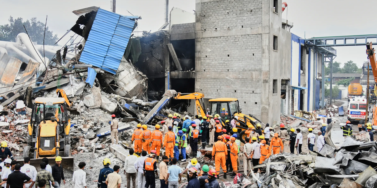 තෙලන්ගනා ඖෂධ කම්හලේ පිපිරීමෙන් මියගිය සංඛ්‍යාව 34 දක්වා ඉහළට
