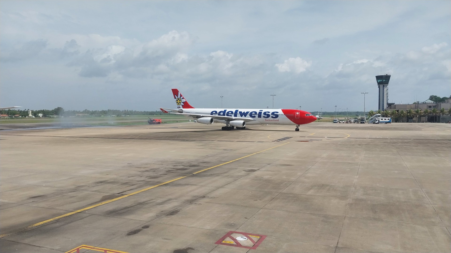 ශීත කාලයට ස්විට්සර්ලන්තයෙන් එන පළමු ගුවන් ගමන කටුනායකට ශීත කාලයට ස්විට්සර්ලන්තයෙන් එන පළමු ගුවන් ගමන කටුනායකට