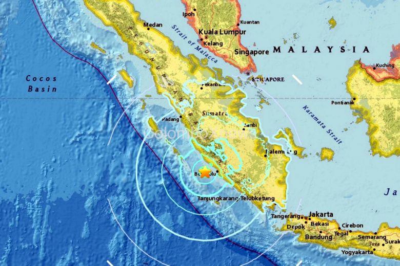 ඉන්දුනීසියාවේ සුමාත්‍රාහි ප්‍රබල භූමිකම්පාවක්