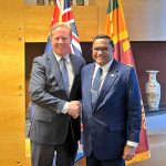 නවසීලන්තයේ වෙළඳ හා ආයෝජන අමාත්‍ය Todd McClay  සහ අමාත්‍ය විජිත හේරත් ඵලදායී සාකච්ඡාවක