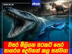 වසර මිලියන 80කට පෙර සාගරය දෙවනත් කල සත්වයා