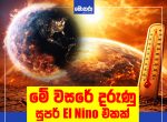 මේ වසරේ දරුණු  සුපර් El Nino එකක් – වසර 139කට පසු ප්‍රබලතම දේශගුණික විපර්යාසය